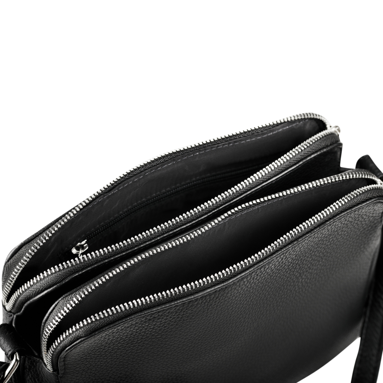 Geanta dama, GT3643 Ivara, piele naturala, Negru