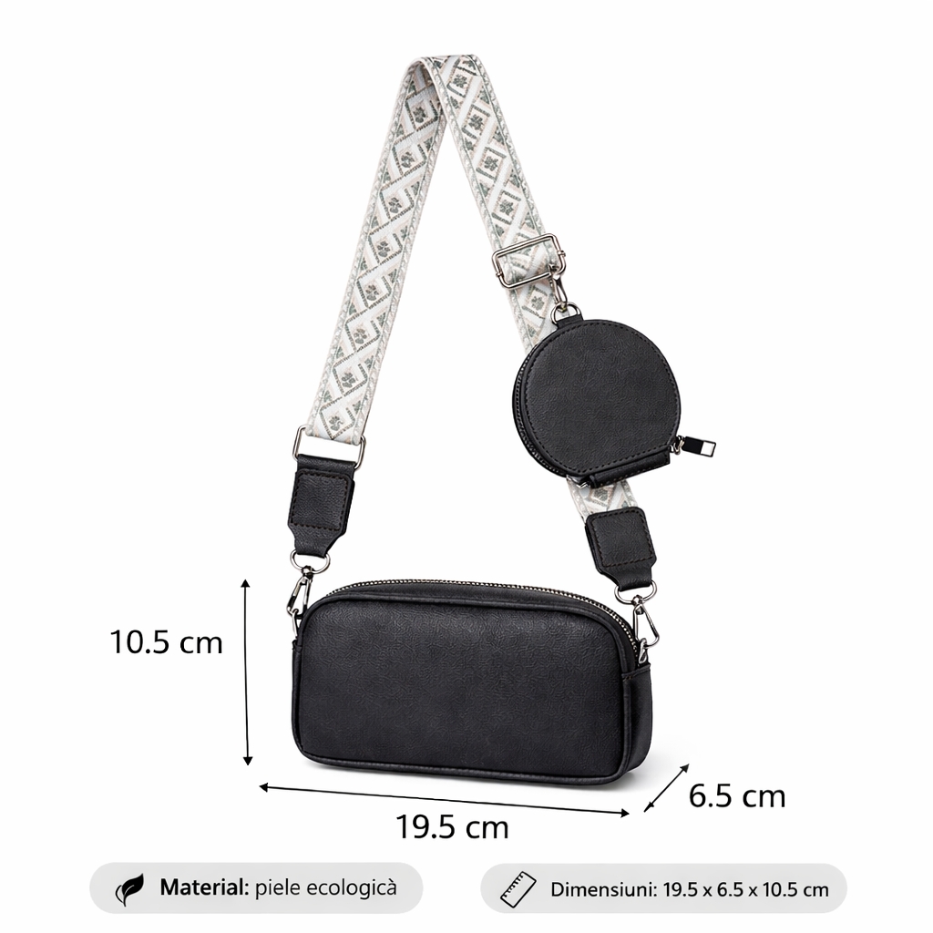 Geanta dama, Nixie GT3439, Negru