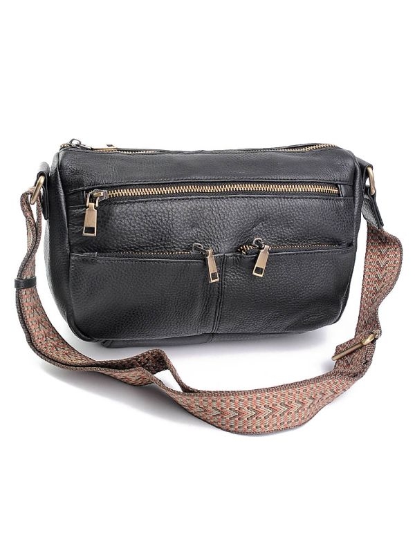 Geanta de dama, 5034, piele naturala, Neagra