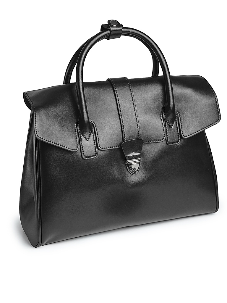 Geanta de dama, 7750, piele naturala, Neagra