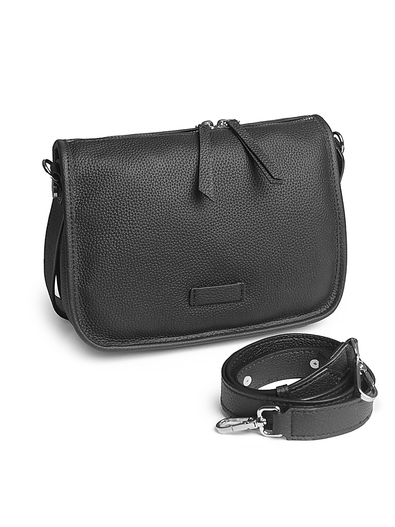 Geanta de dama, 8727, piele naturala, Neagra