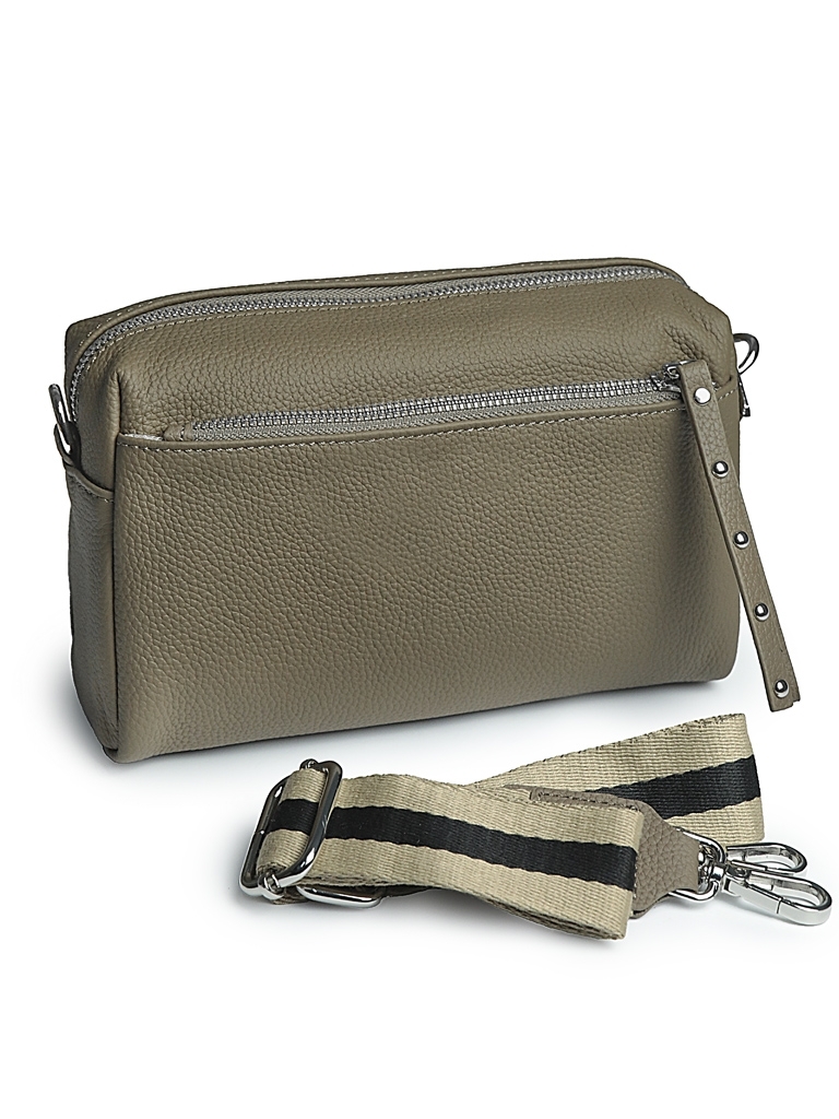 Geanta de dama, 99138, piele naturala, Taupe