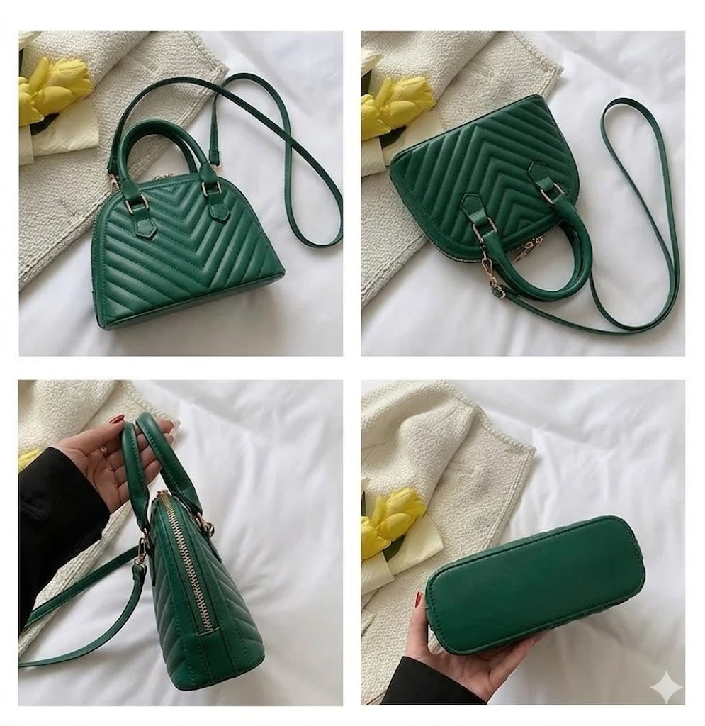 Geanta de dama, Ilanora GT3434, Verde - imagine 5