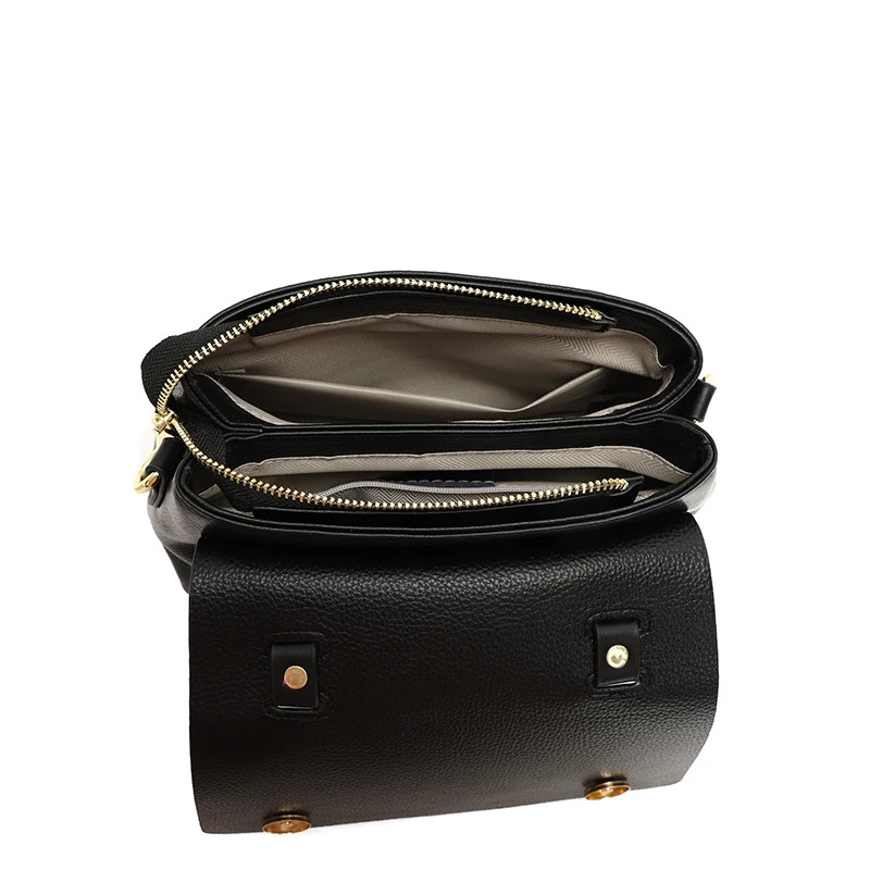 Geanta de dama, Morwenna GT2770, piele naturala, Verde-Maro