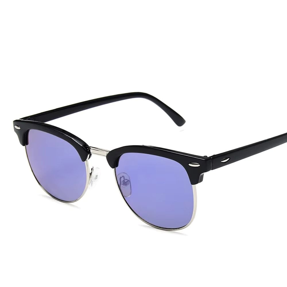 Ochelari de soare unisex, SG054, Negru/Mov