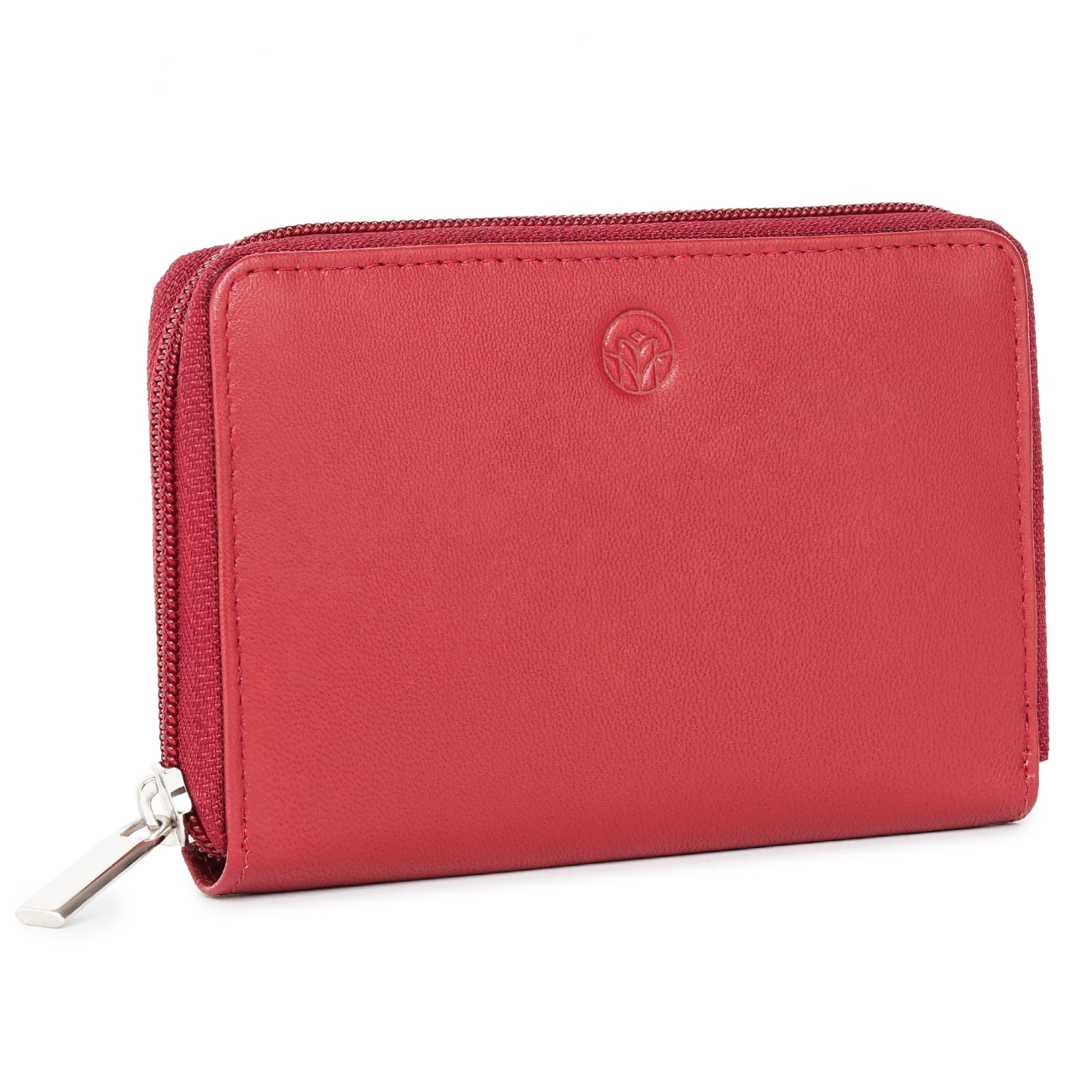 Portofel dama Marquise, Alina PT1459, piele naturala, Rosu