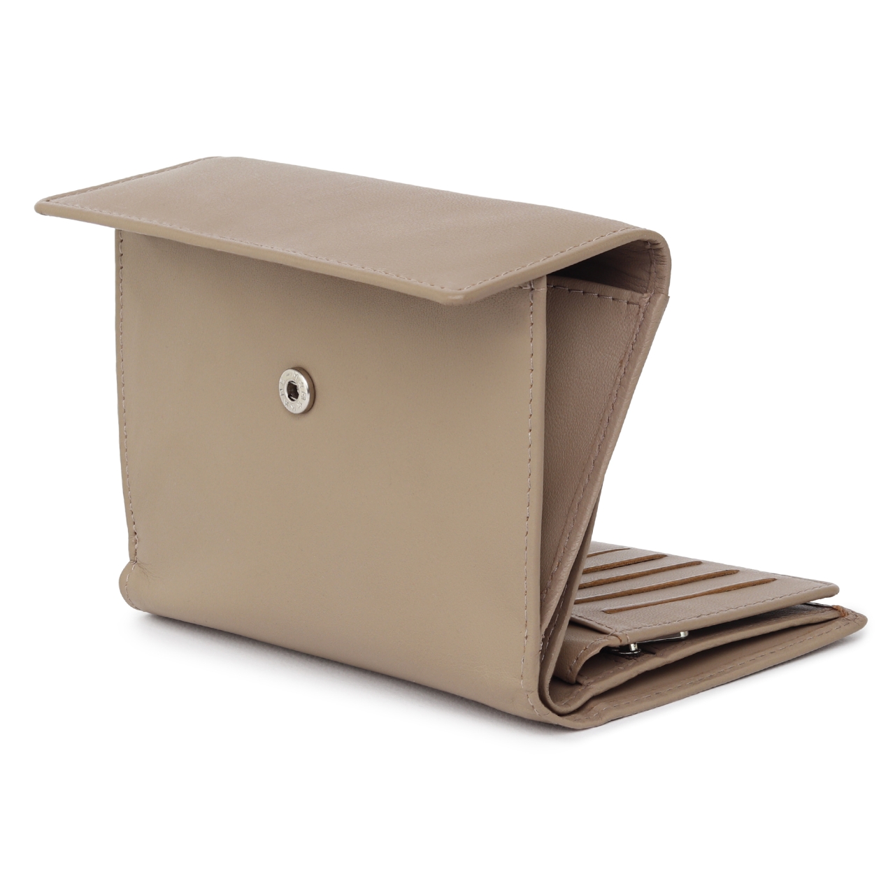 Portofel dama Marquise, Perseida PT1456, piele naturala, Bej - imagine 2