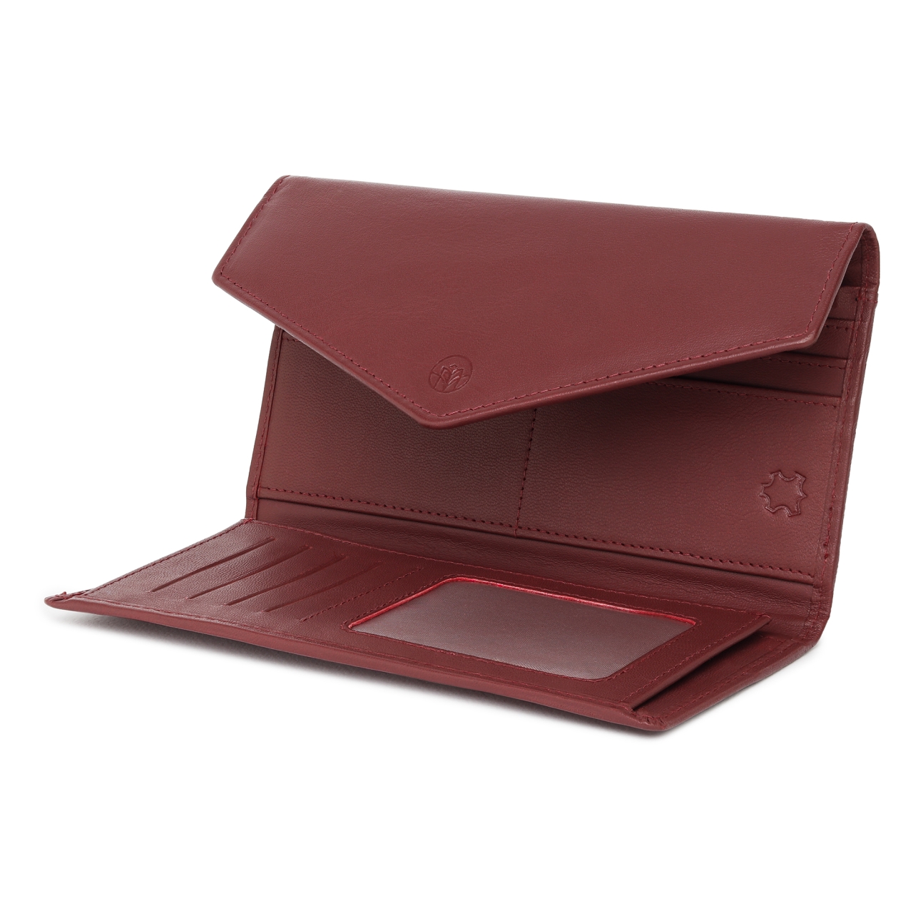 Portofel dama Marquise, Zendaya PT1453, piele naturala, Bordo - imagine 2