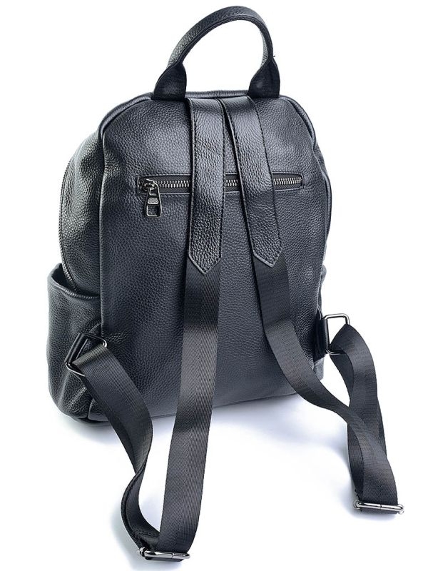 Rucsac dama, 8188, piele naturala, Negru - imagine 3