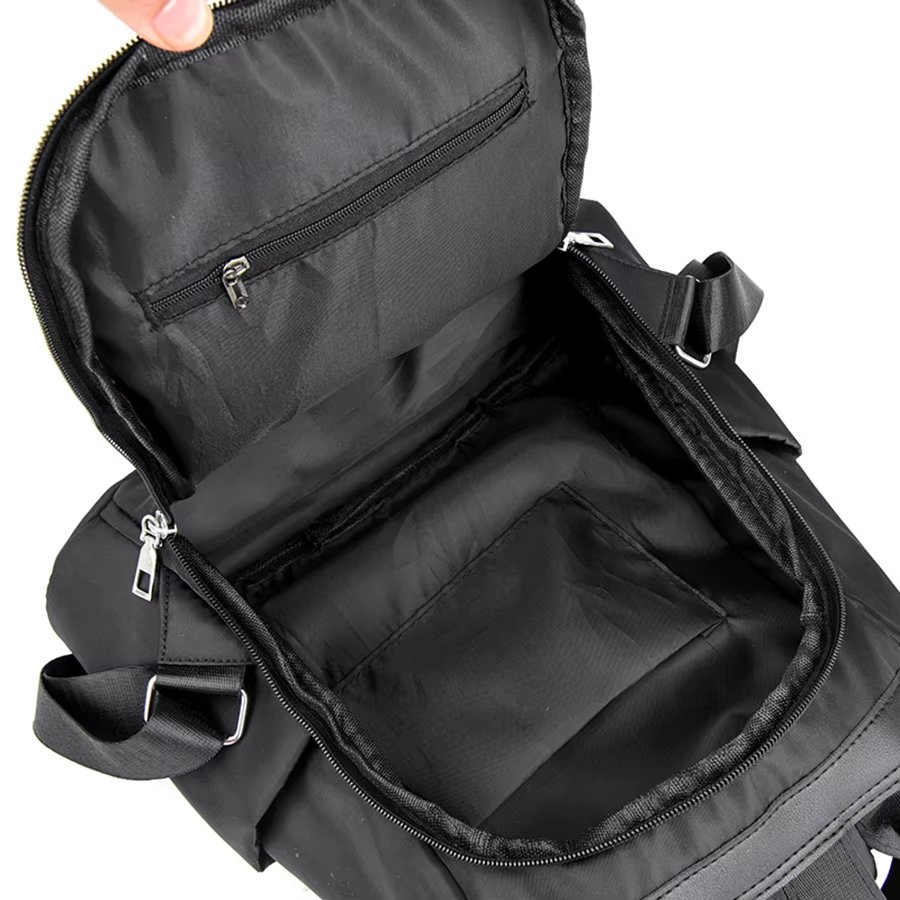 Rucsac dama, Evelynea GT3646, antifurt, Negru