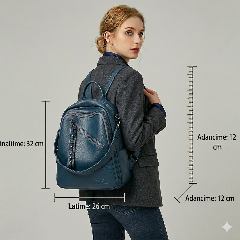 Rucsac dama Hayden GT1337, albastru - imagine 2