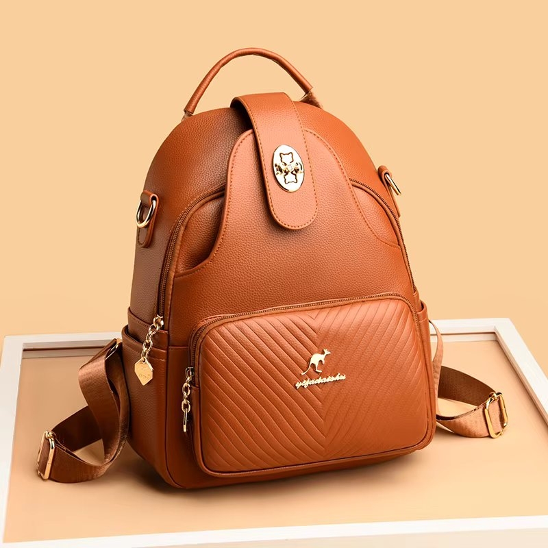 Rucsac dama, Taliah GT3600, Cognac - 2 | YEO