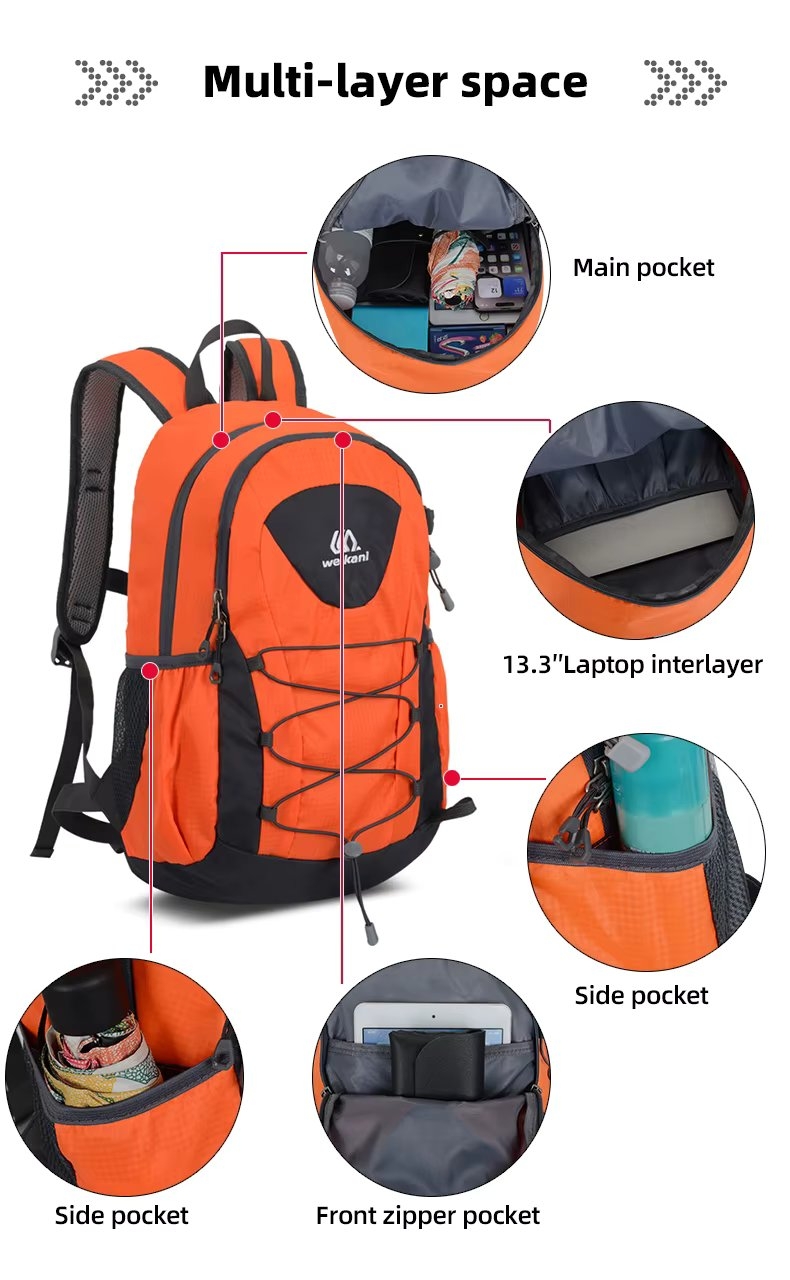 Rucsac unisex pentru drumetie, Zinaida GT3719, Albastru inchis - 3 | YEO