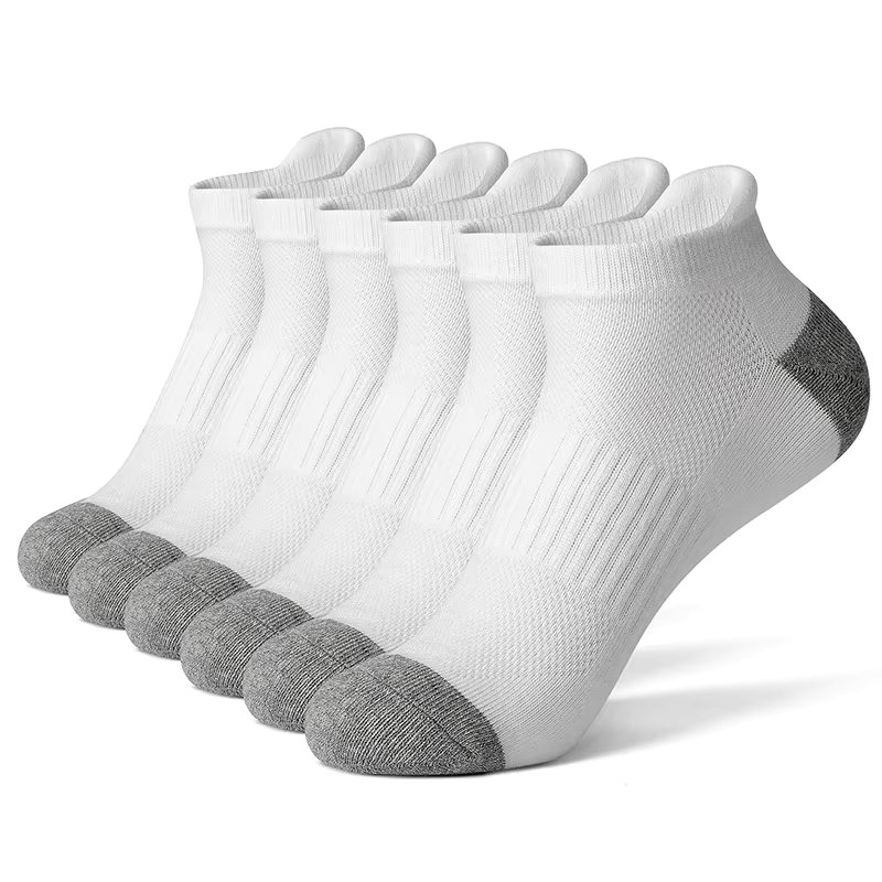 Set 6 perechi de sosete pentru barbati, SS029, Alb, marime universala (39-42)