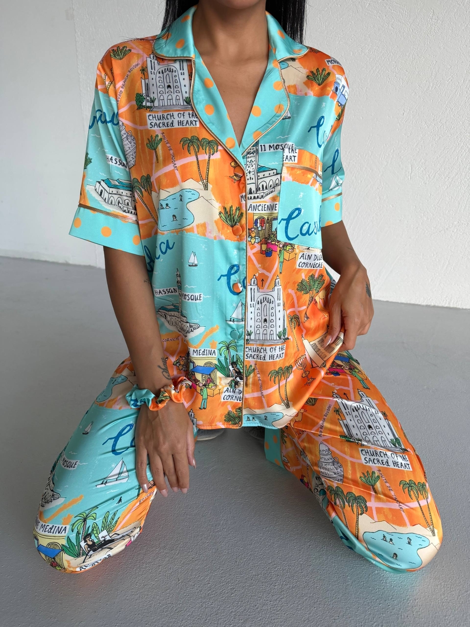 Set pijama dama din doua piese, cu nasturi – 2500375, Casablanca Breeze - imagine 7