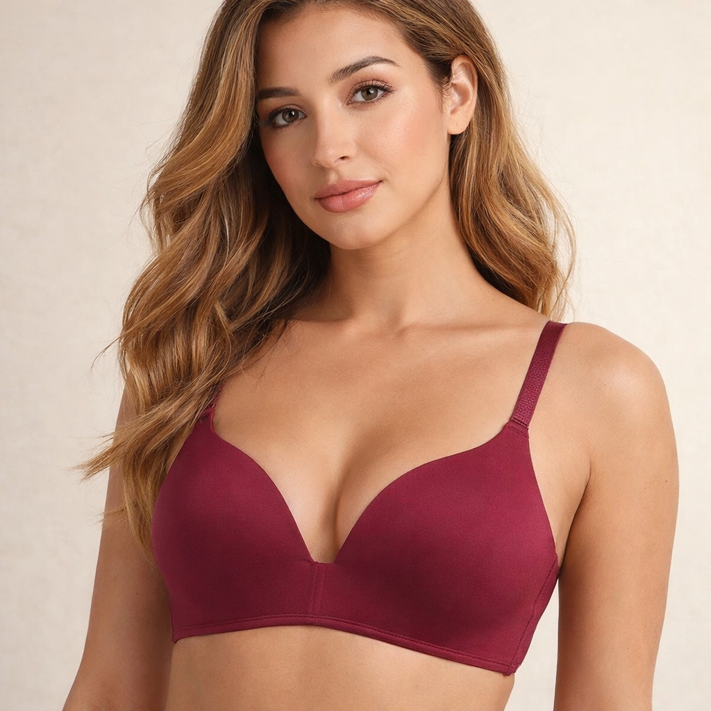 Sutien push-up, ST006, Rosu