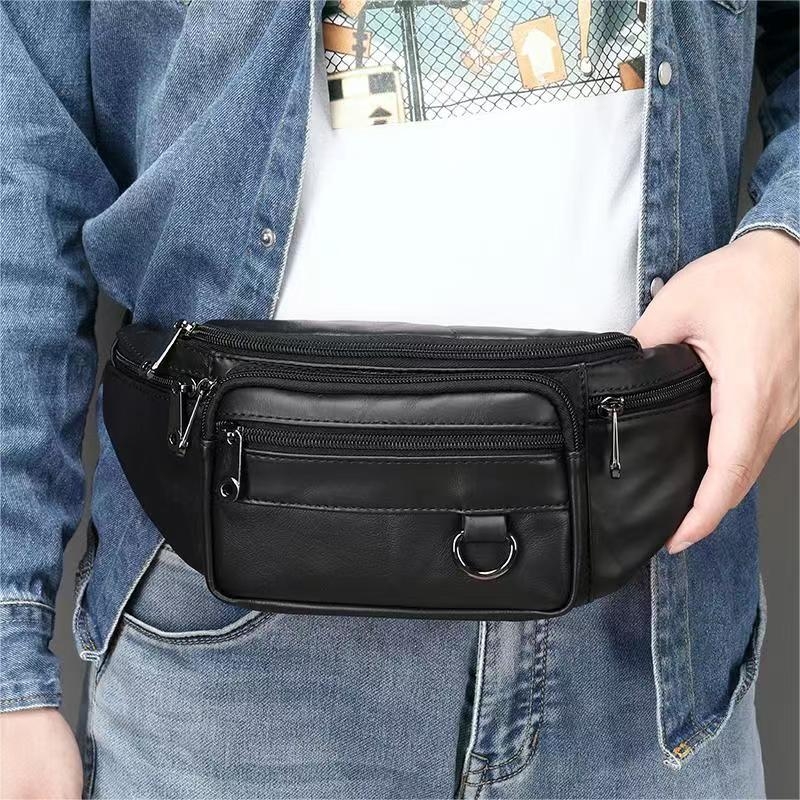 Borseta pentru barbati, Iseron GT3801, piele naturala, model maro inchis - imagine 7