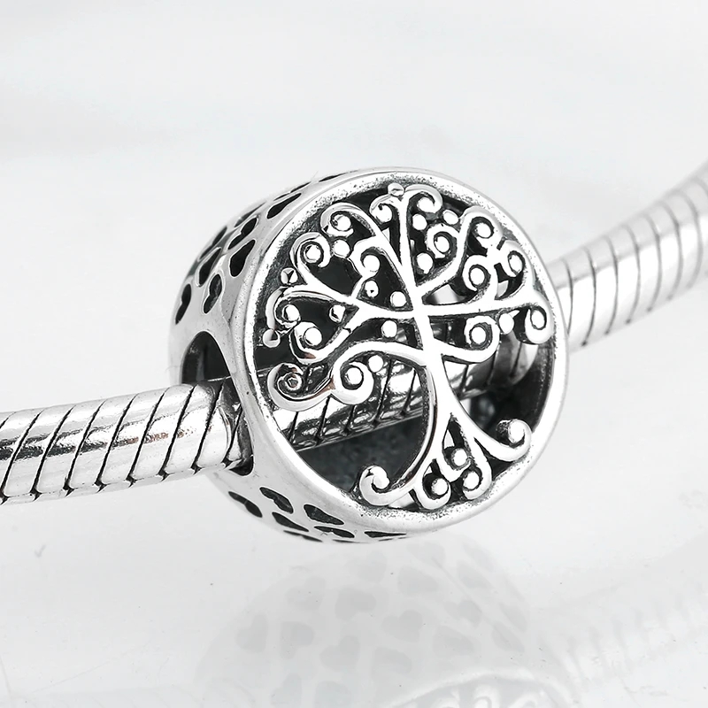 Charm/talisman argint 925, JW1138, model copac, placat cu rodiu