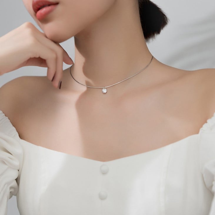 Chocher argint 925, JW564, placat cu rodiu - 3 | YEO
