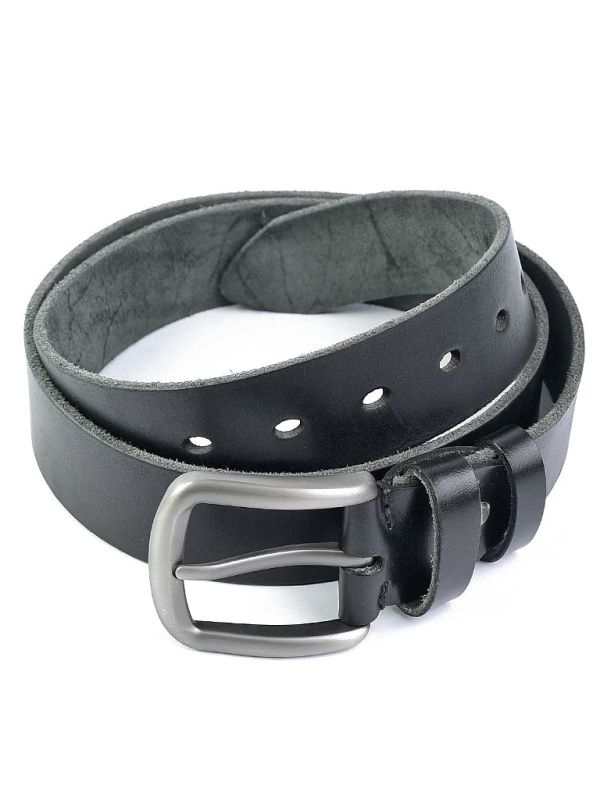 Curea pentru barbati 5823, piele naturala, 125 cm, Neagra
