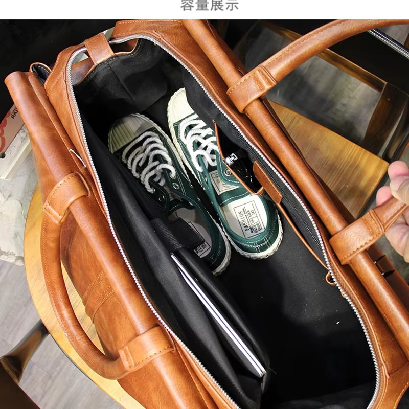 Geanta de calatorie unisex, Enara GT3474, Maro - 3 | YEO
