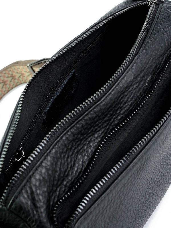 Geanta de dama, 5016, piele naturala, Neagra - imagine 3