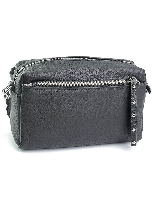 Geanta de dama, 99138, piele naturala, Neagra