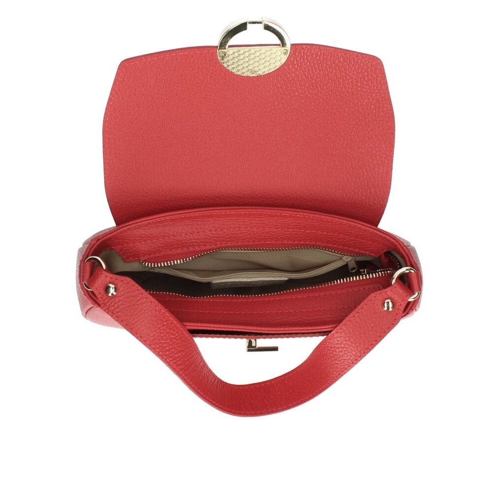 Geanta de dama, Breana GT3781, piele naturala, Rosu - 1 | YEO