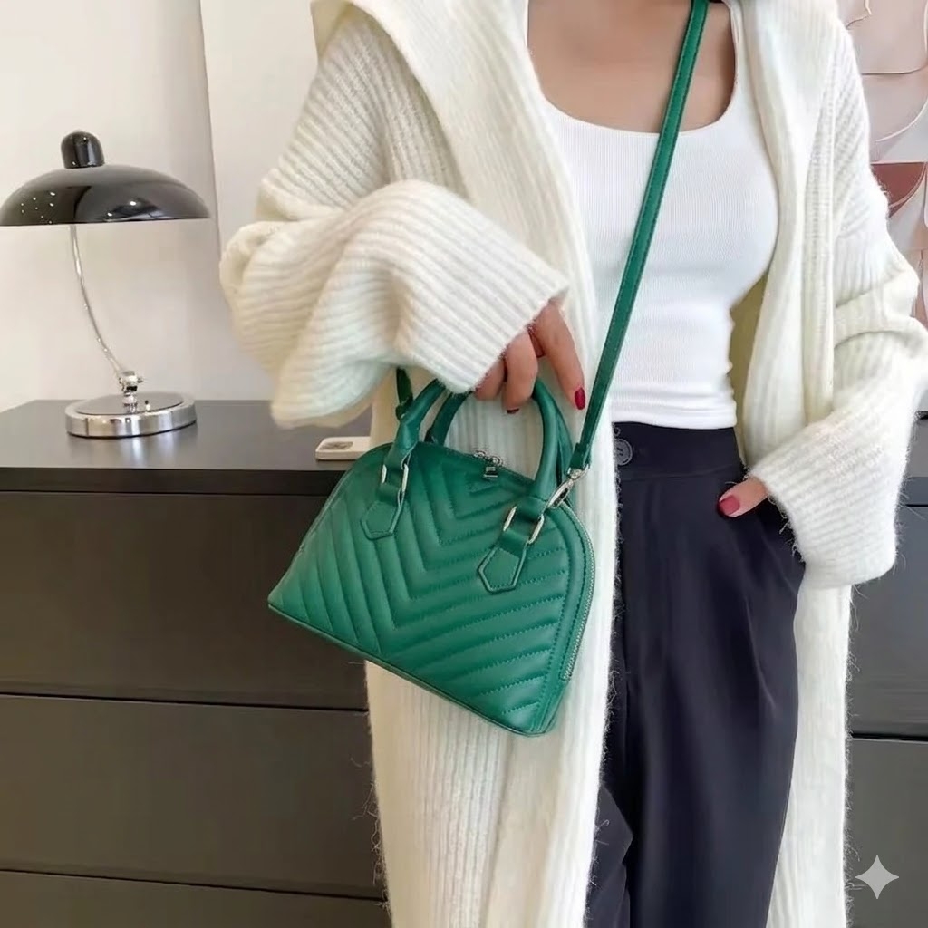 Geanta de dama, Ilanora GT3434, Verde - imagine 3