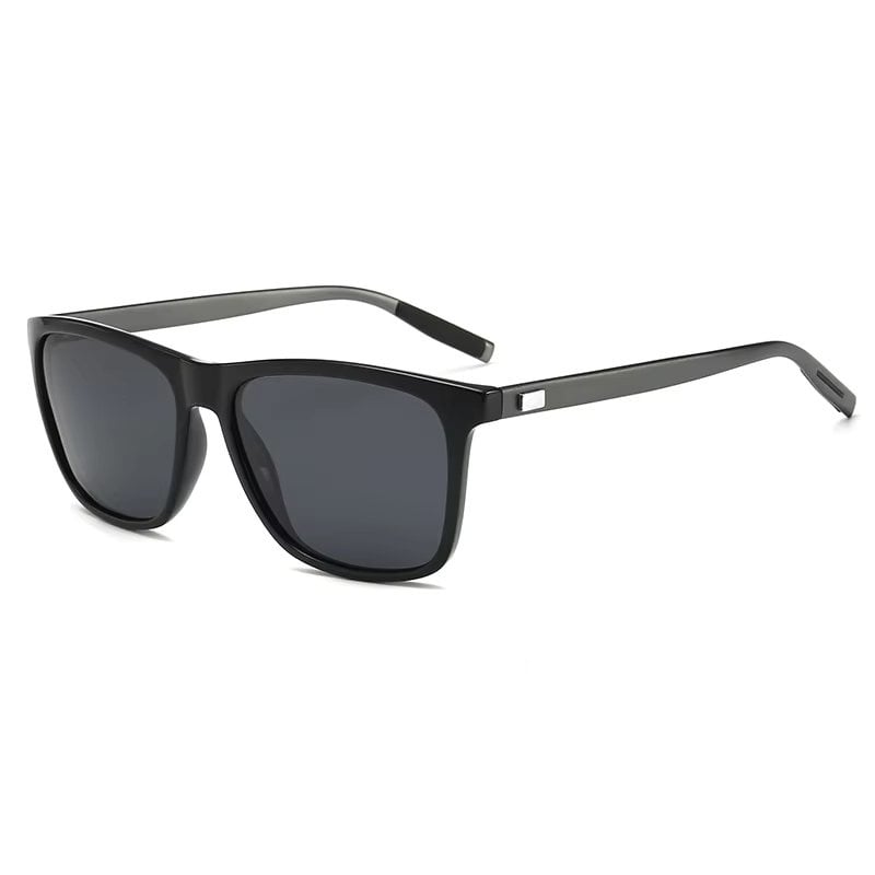 Ochelari de soare unisex, SG060, Negru/Gri inchis