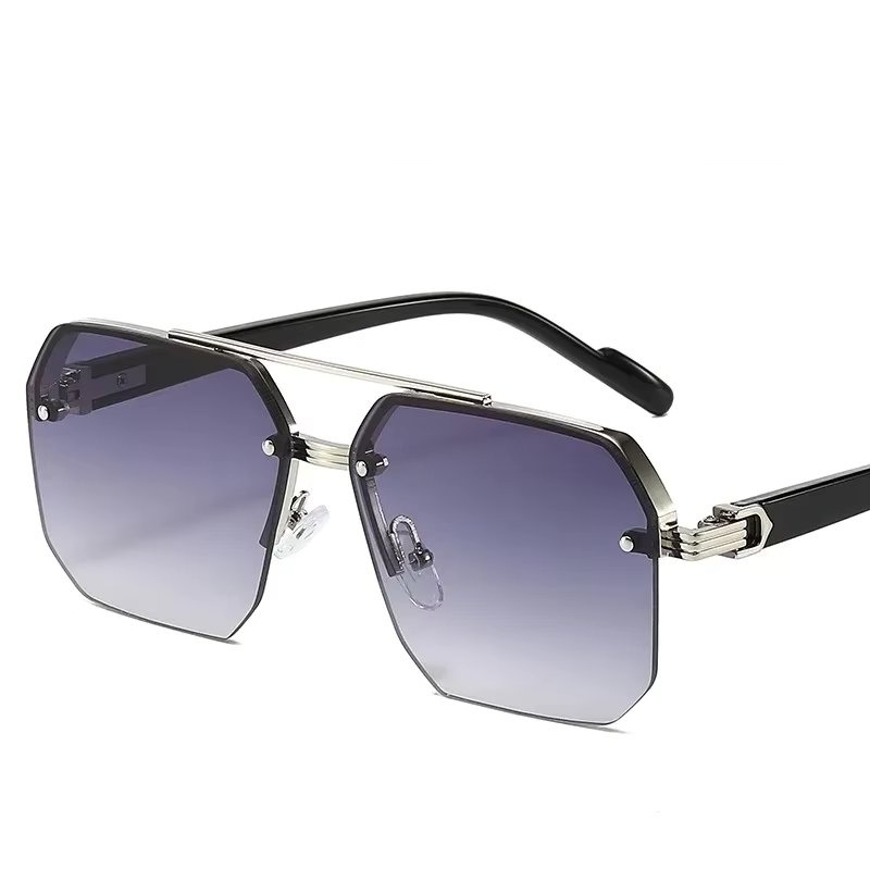 Ochelari de soare unisex, SG190, Gri/Argintiu