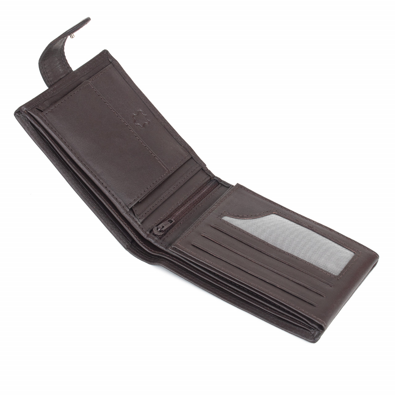 Portofel barbati Ronno, Iacov PT1479, piele naturala, Maro inchis - imagine 4