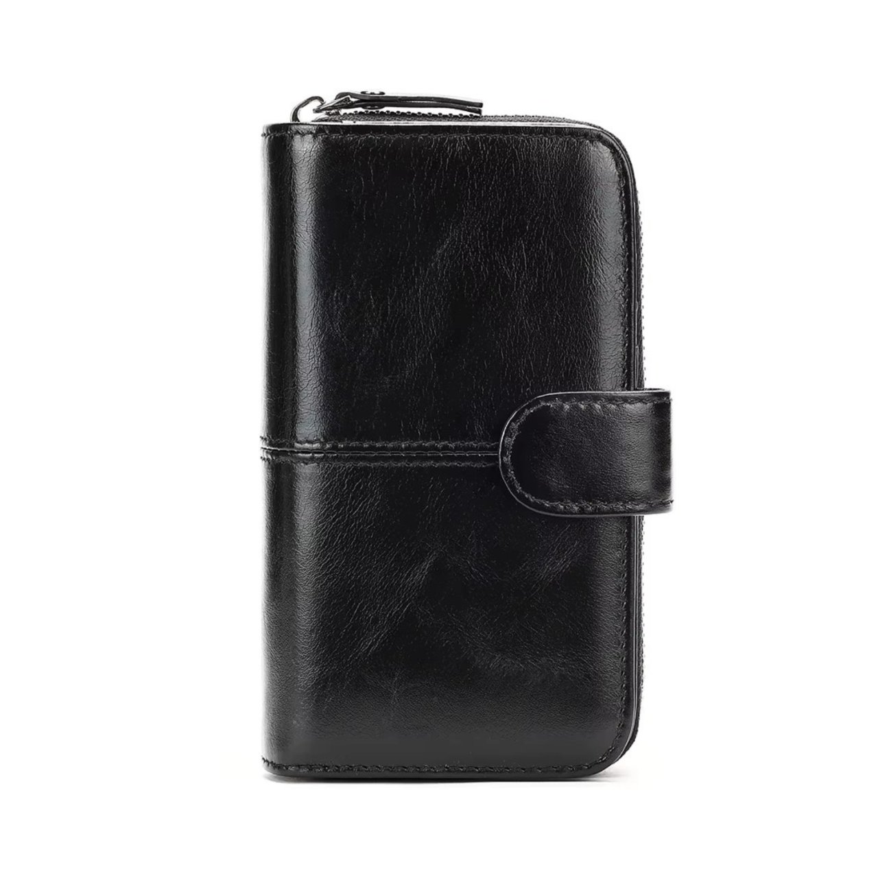Portofel dama Delis, Amirel PT1402, piele naturala, Negru