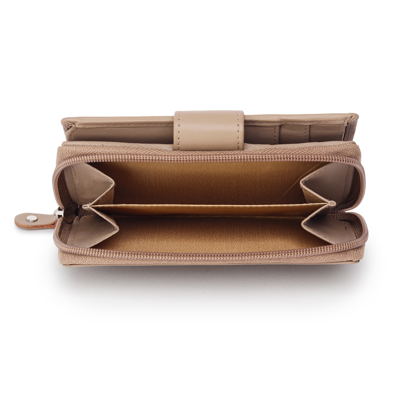 Portofel dama Marquise, Annelisse PT1488, piele naturala, Crem - imagine 3