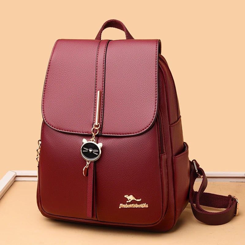 Rucsac dama Adelaide GT2199, Bordo - 2 | YEO