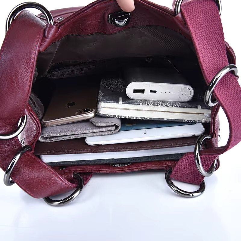 Rucsac dama, Alithia GT3634, Bordo