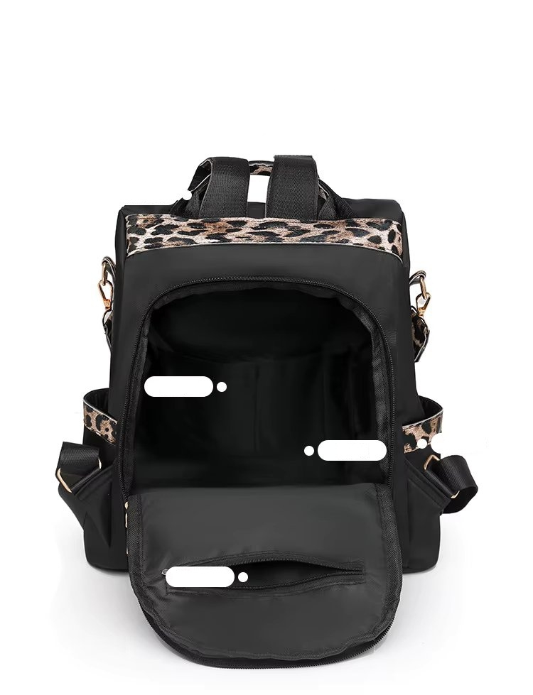 Rucsac dama, Iulissa GT3764, antifurt, Negru