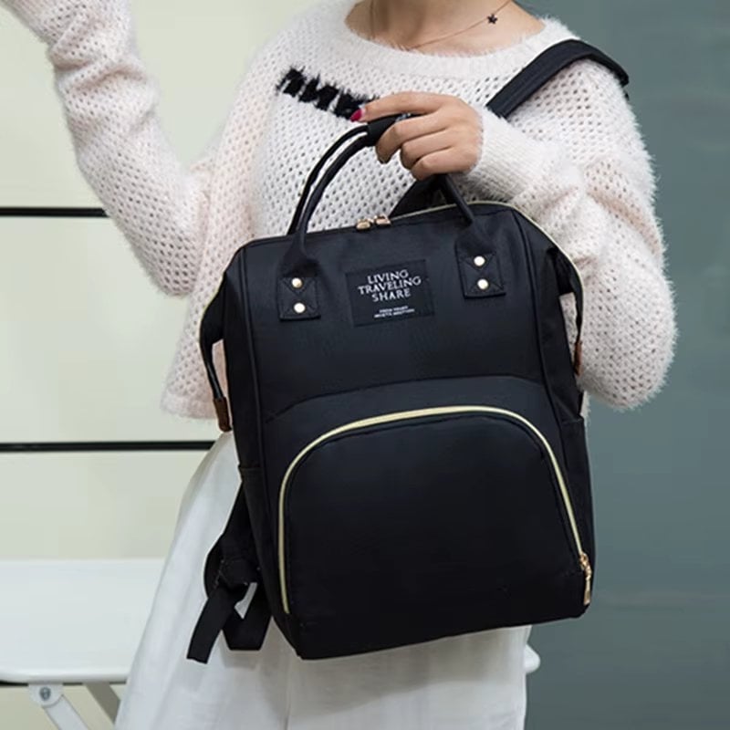 Rucsac multifunctional pentru mamici, Taisia GT3696, Negru - 1 | YEO