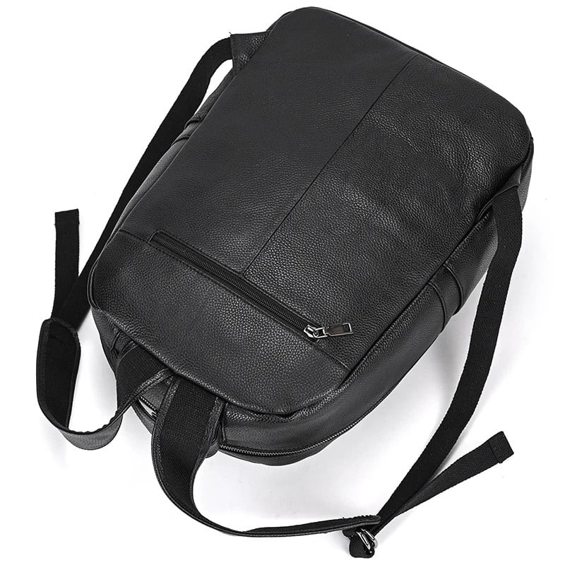 Rucsac unisex, Rylan GT2734, piele naturala, Negru - 3 | YEO