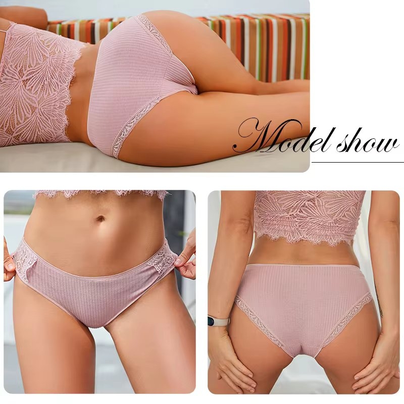 Set 3 perechi de chiloti pentru dama, CH049, Multicolor - 1 | YEO