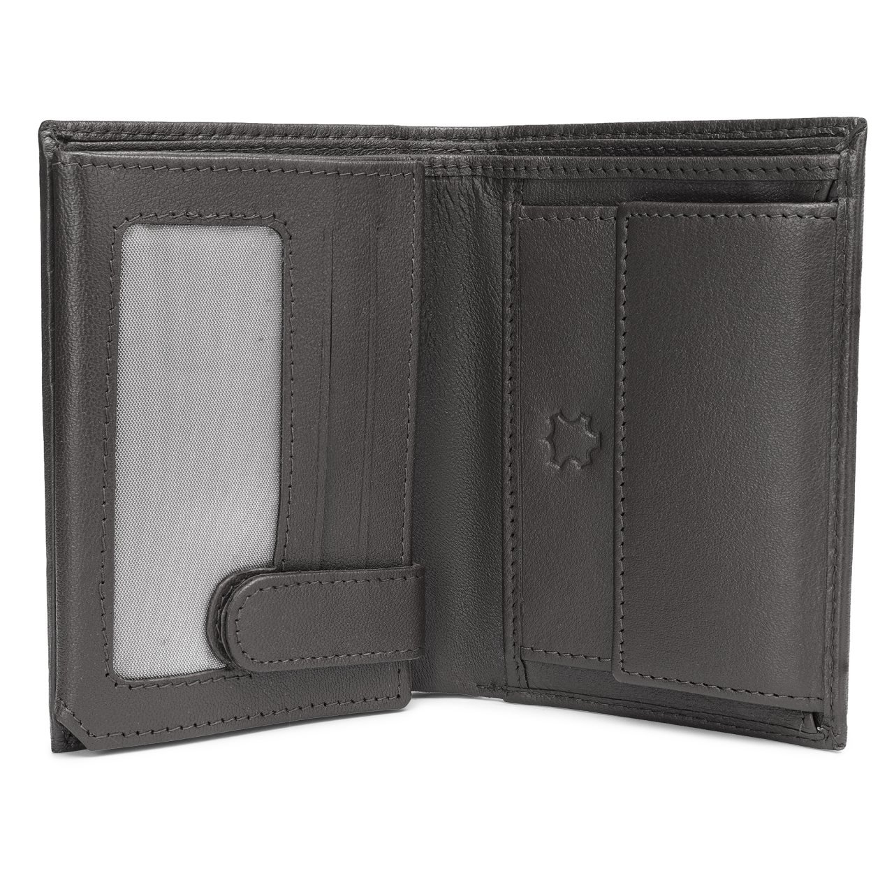 Set cadou pentru barbati, Portofel + Curea, piele naturala, model elegant, Negru, SET8 - 3 | YEO