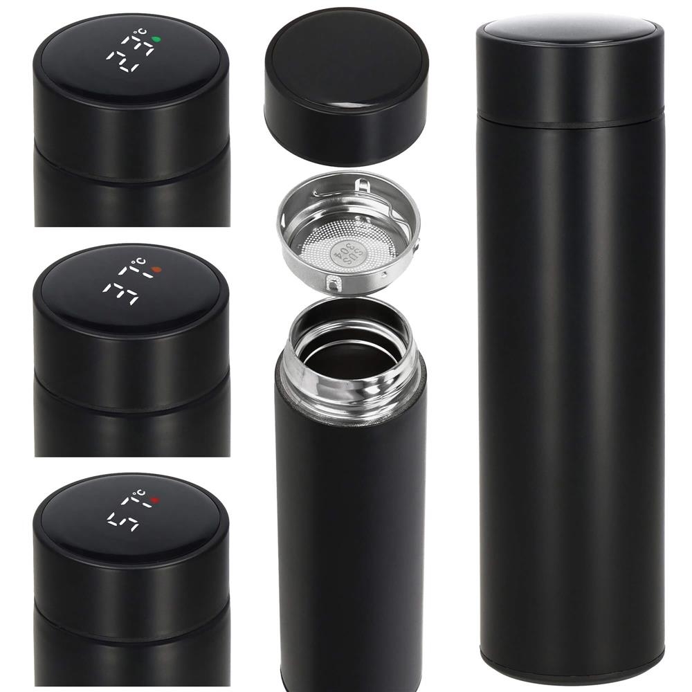 Termos inteligent din inox, afișaj LED temperatură, 500 ml, alb, TRM02 — imaginea 12