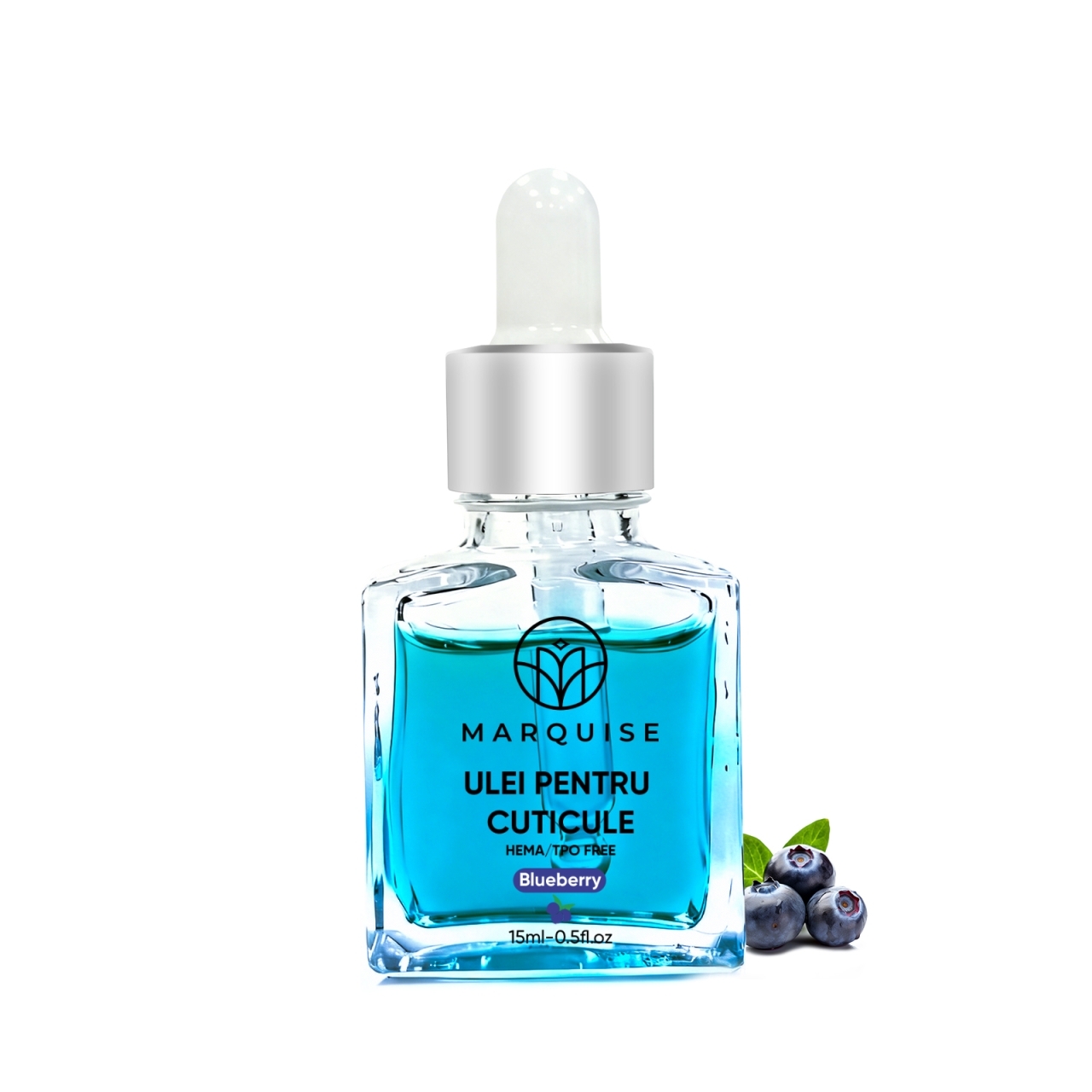 Ulei de cuticule cu pipeta Blueberry, Marquise, 15 ml