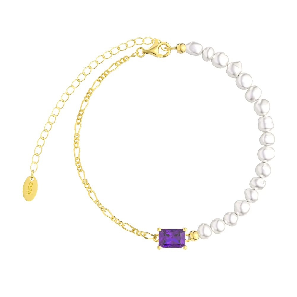 Bratara din argint 925 pentru dama, JW1726, model elegant, placata cu aur