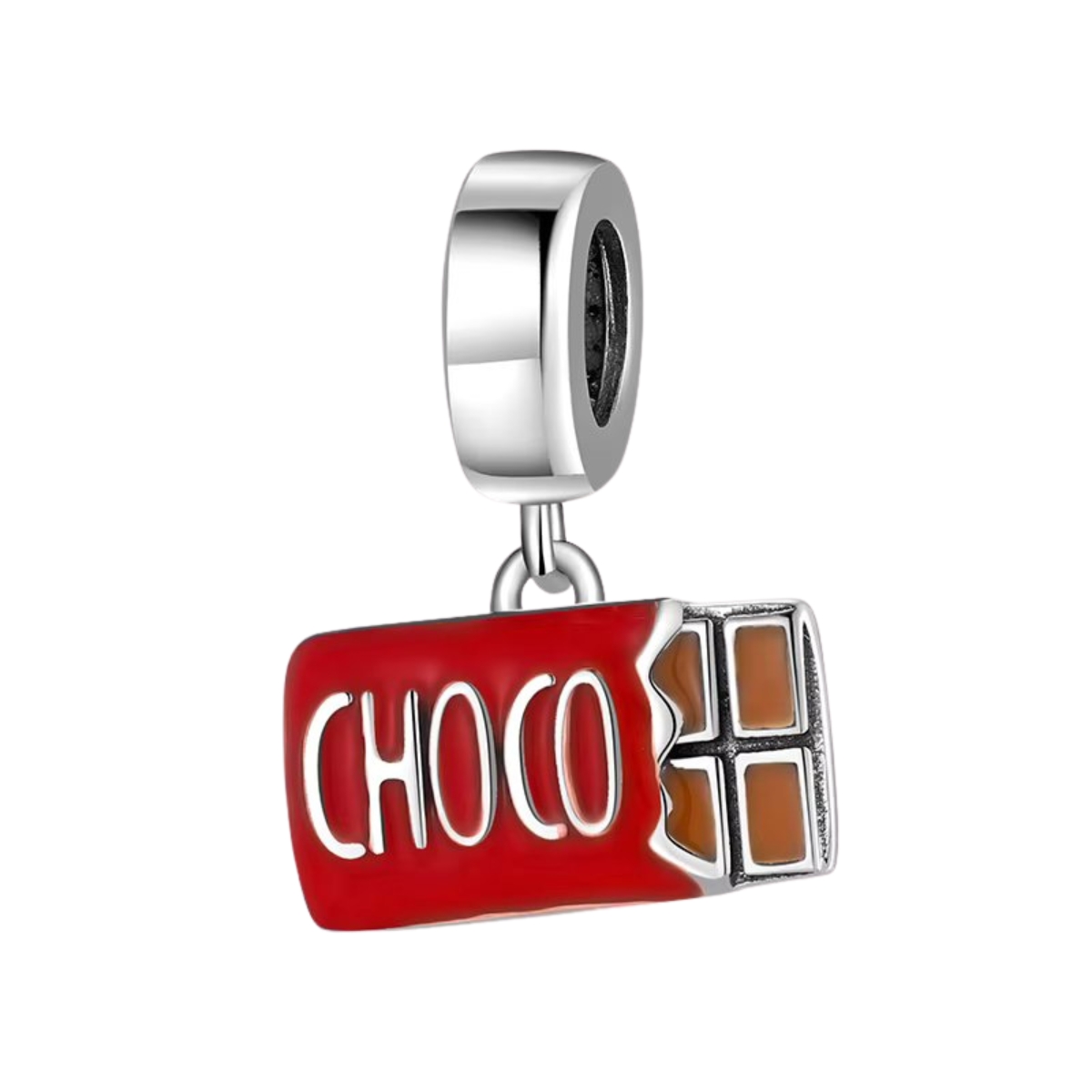 Charm/talisman argint 925, JW1629, model Choco, placat cu rodiu