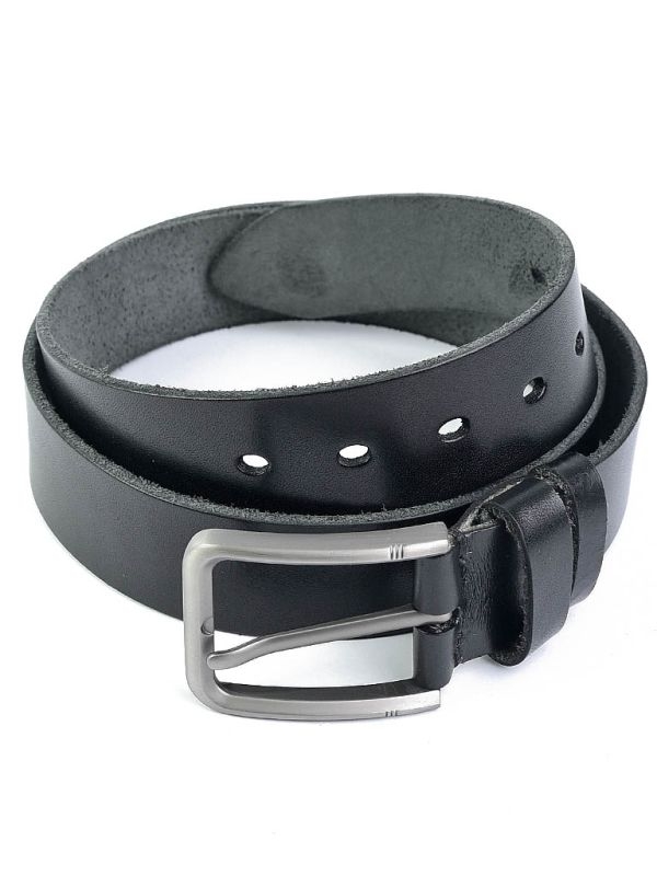 Curea pentru barbati 5820, piele naturala, 120 cm, Neagra
