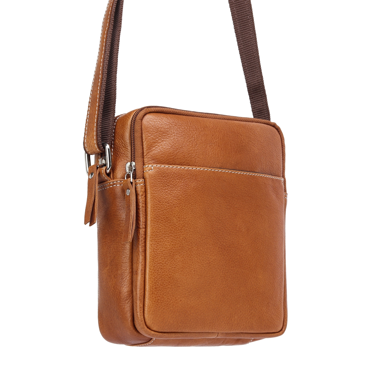 Geanta de umar pentru barbati, Damian GT3867, piele naturala, Maro - imagine 3