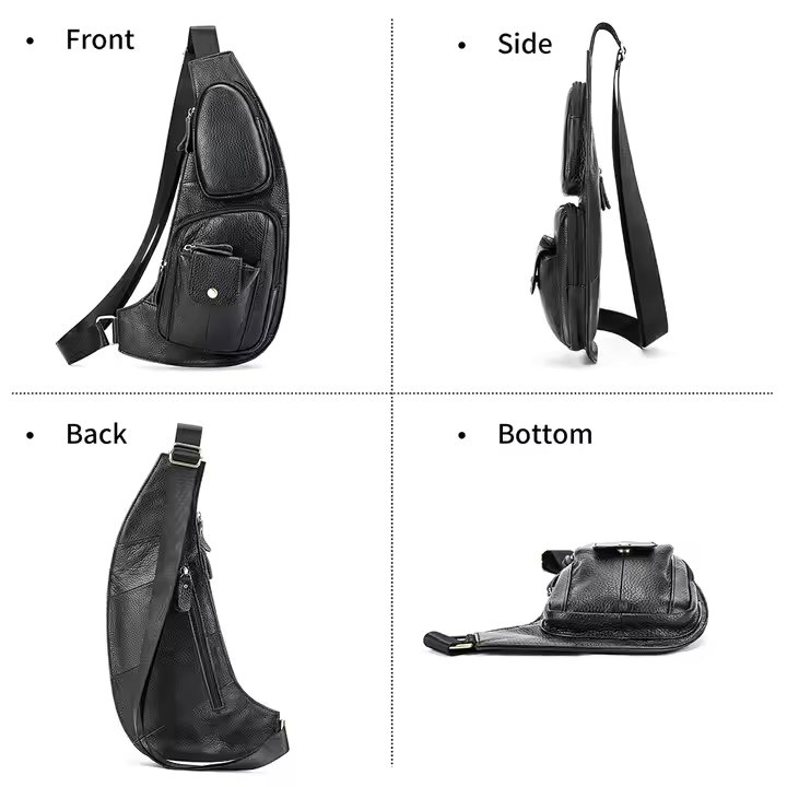 Geanta pentru barbati, Lior GT3310, piele naturala, Maro
