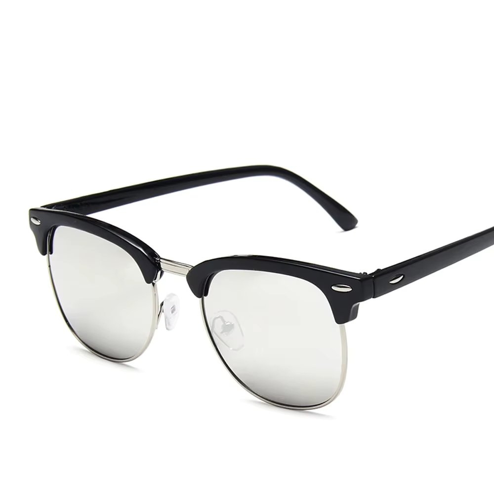 Ochelari de soare unisex, SG056, Negru/Gri