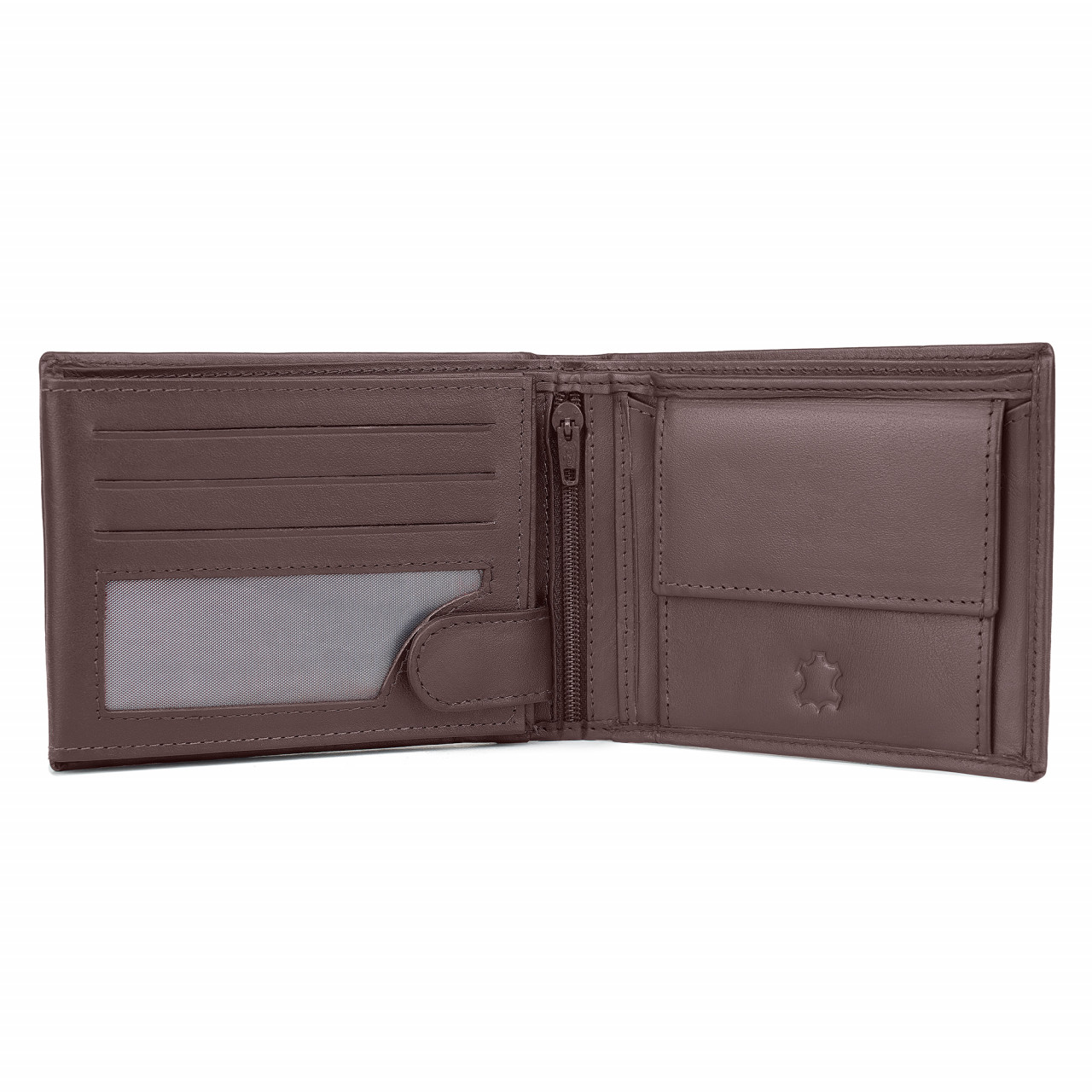 Portofel barbati Delis, Alvaro PT1476, piele naturala, Maro - imagine 2